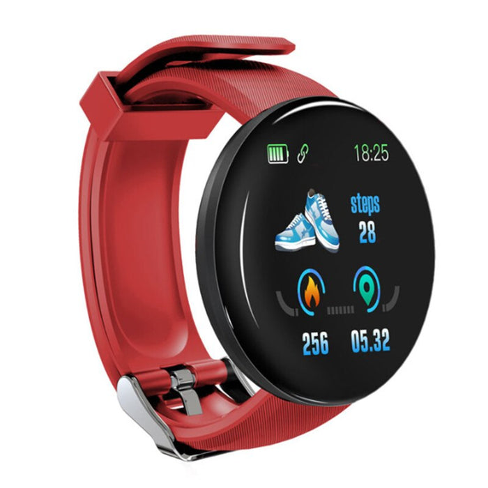 D18 Smart Watch Heart Rate Blood Pressure Fitness Tracker Men Women Smart Wristband Waterproof Sport Smartwatch For Android Ios