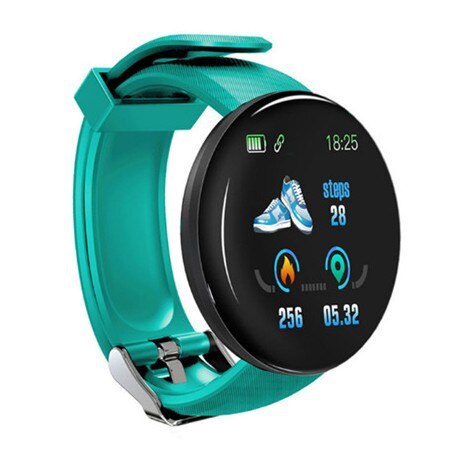 D18 Smart Watch Heart Rate Blood Pressure Fitness Tracker Men Women Smart Wristband Waterproof Sport Smartwatch For Android Ios