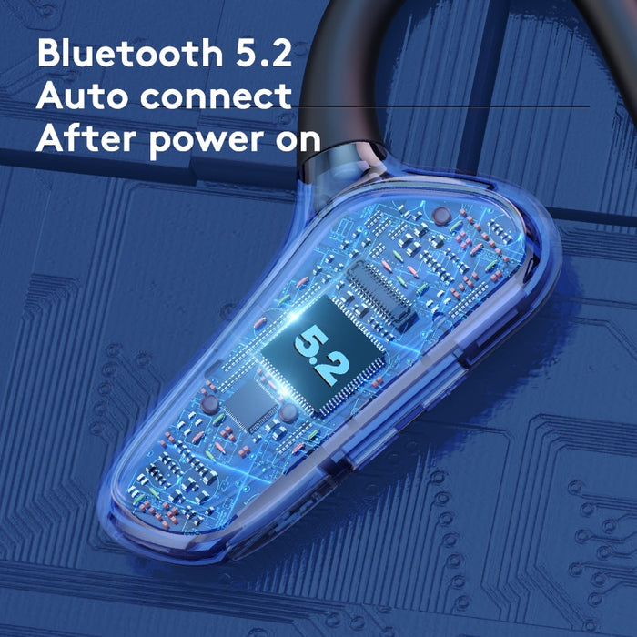 Bone Conduction Earphone Bluetooth 5.2 Headphones Wireless Sport Waterprrof Painless Ear-hook Headset Stereo Ear Phones With Mic