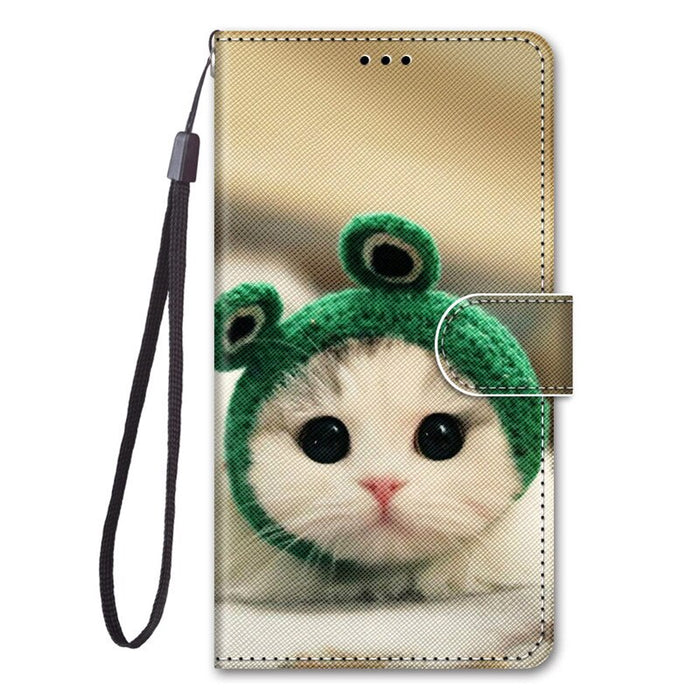 A13 A53 5G Case For Samsung Galaxy A53 5G Case Samsung A13 A 53 A33 5G Cover Cat Painted Leather Flip Wallet Phone Cases Coque
