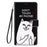 A13 A53 5G Case For Samsung Galaxy A53 5G Case Samsung A13 A 53 A33 5G Cover Cat Painted Leather Flip Wallet Phone Cases Coque