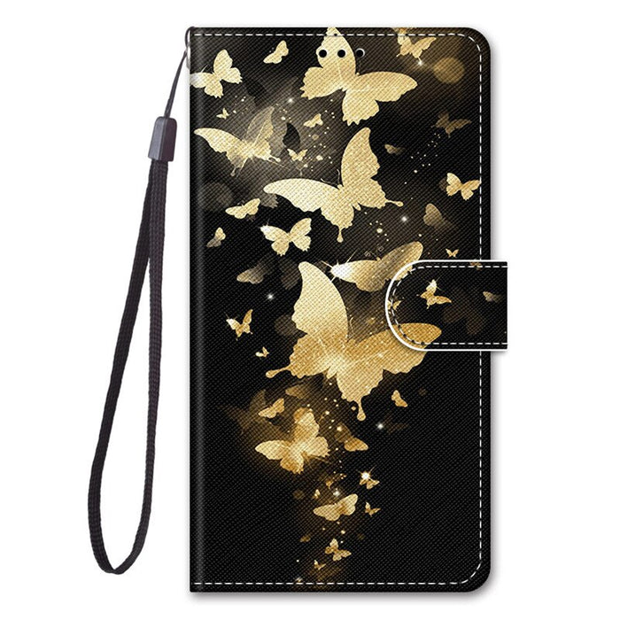 A13 A53 5G Case For Samsung Galaxy A53 5G Case Samsung A13 A 53 A33 5G Cover Cat Painted Leather Flip Wallet Phone Cases Coque