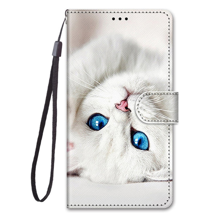 A13 A53 5G Case For Samsung Galaxy A53 5G Case Samsung A13 A 53 A33 5G Cover Cat Painted Leather Flip Wallet Phone Cases Coque