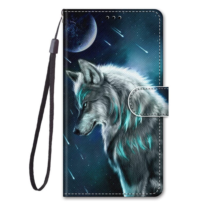 A13 A53 5G Case For Samsung Galaxy A53 5G Case Samsung A13 A 53 A33 5G Cover Cat Painted Leather Flip Wallet Phone Cases Coque