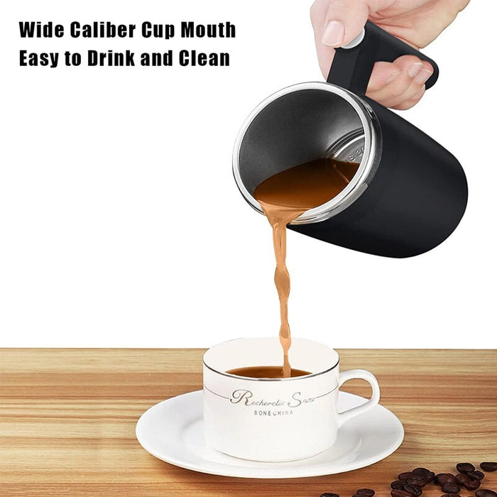 Automatic Self Stirring Cup 304 Stainless Steel Magnetic Mug Smart Coffee Milk Mixer Stir Cup Lazy Office Rotating Water Bottle